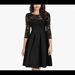 Vintage floral lace swing dress - never worn.